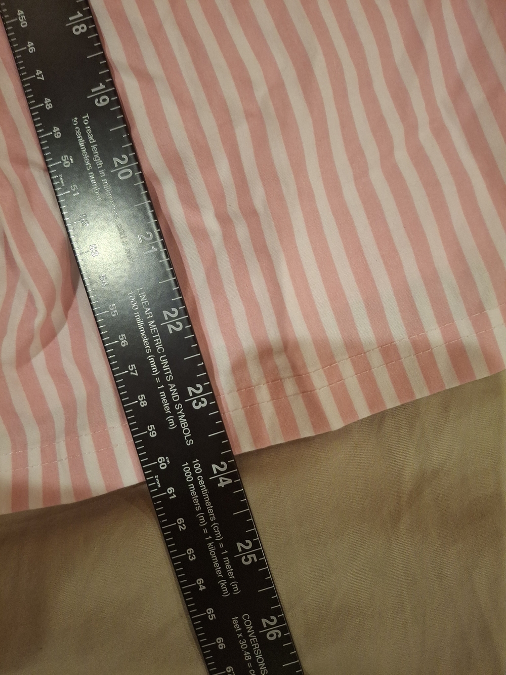 Rampage Pink and White Striped Pajama Set - Picture 7 of 13